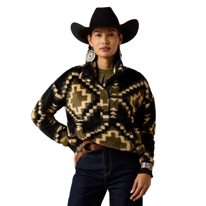 Ariat Womens Berber Sweatshirt - Black-1