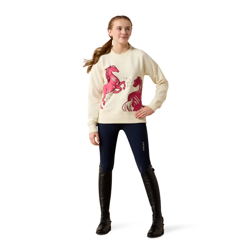 Ariat Youth Martine Sweatshirt - Antique White-3