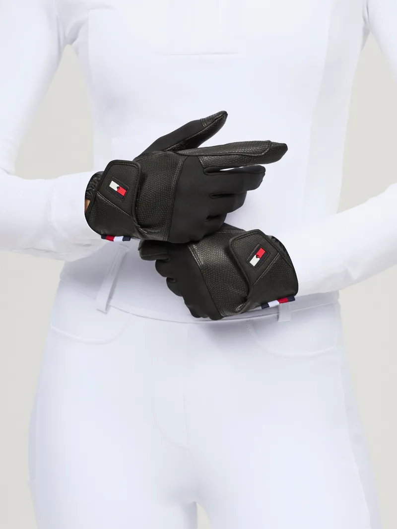 Tommy Hilfiger Bryce Winter Riding Gloves - Black-1