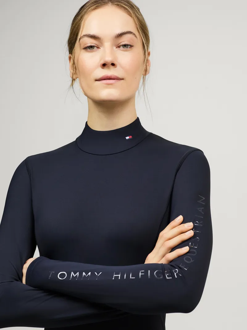 Tommy Hilfiger Ava High Neck Baselayer - Desert Sky-2