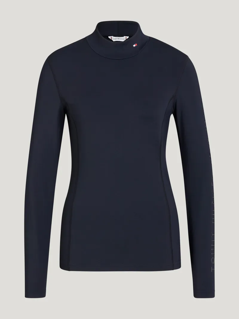 Tommy Hilfiger Ava High Neck Baselayer - Desert Sky-3