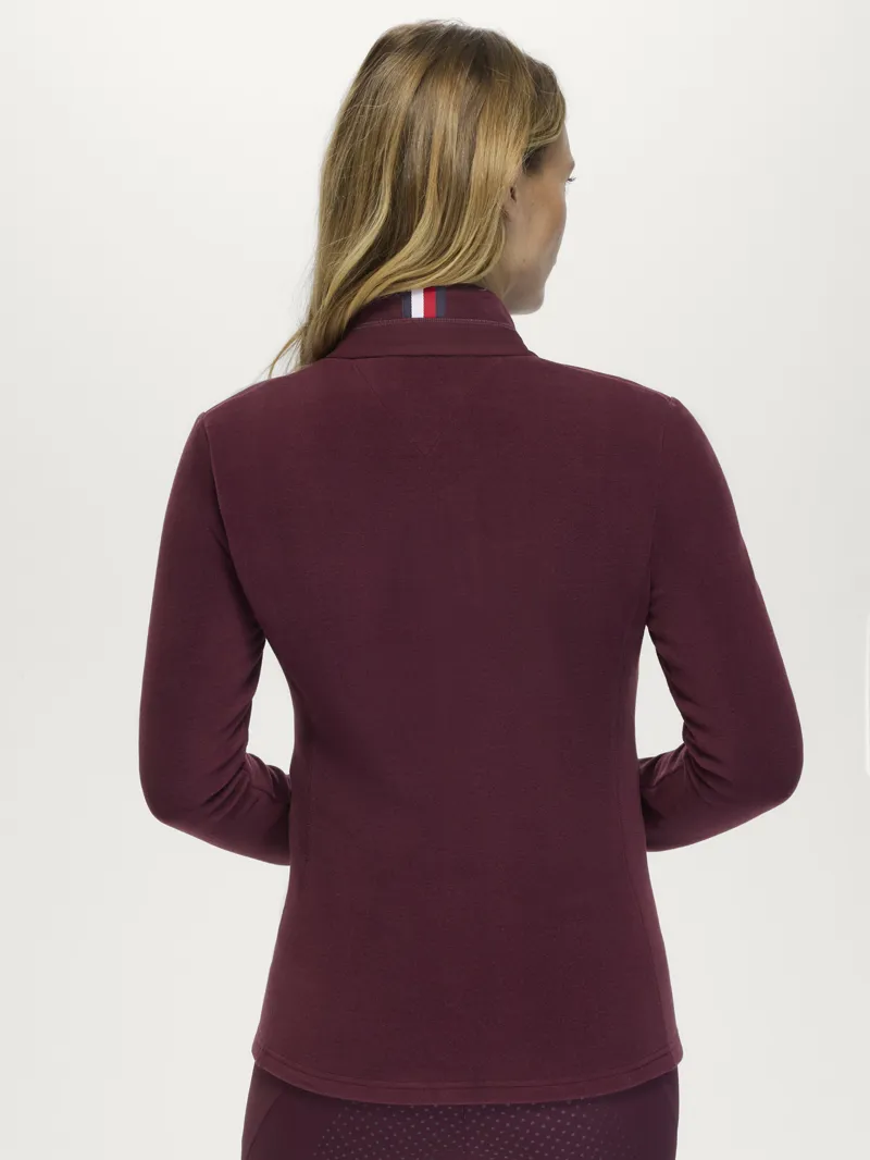 Tommy Hilfiger Elmonte Women Fleece Jacket - Deep Burgundy-1