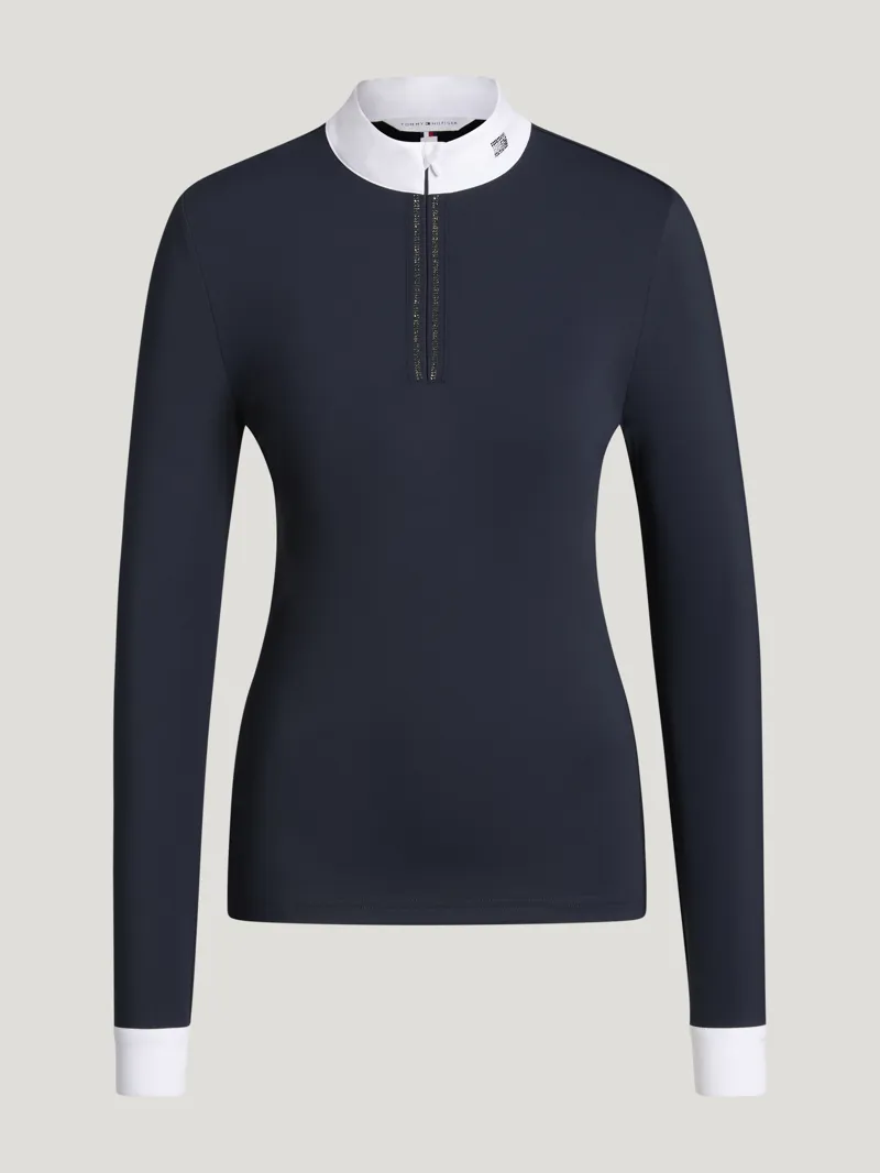 Tommy Hilfiger Monica Women Rhinestone Show Shirt - Desert Sky-3