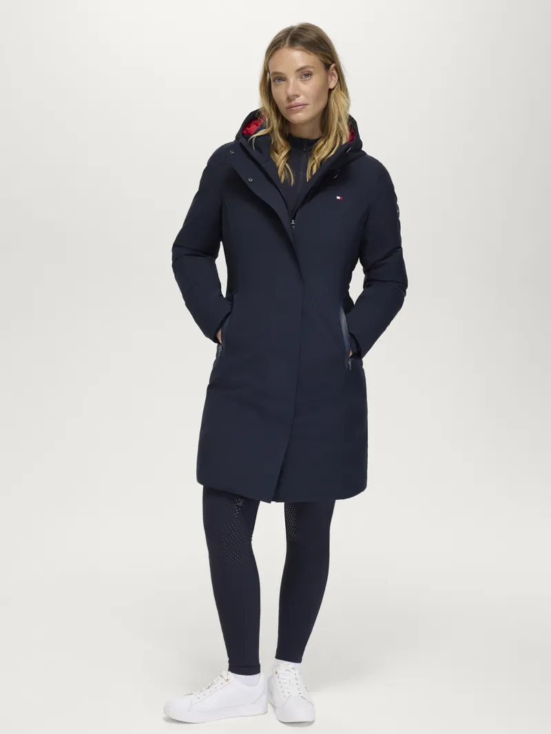 Tommy Hilfiger Loma Women Long Riding Parka - Desert Sky-1