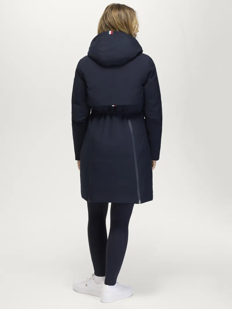 Tommy Hilfiger Loma Women Long Riding Parka - Desert Sky-2