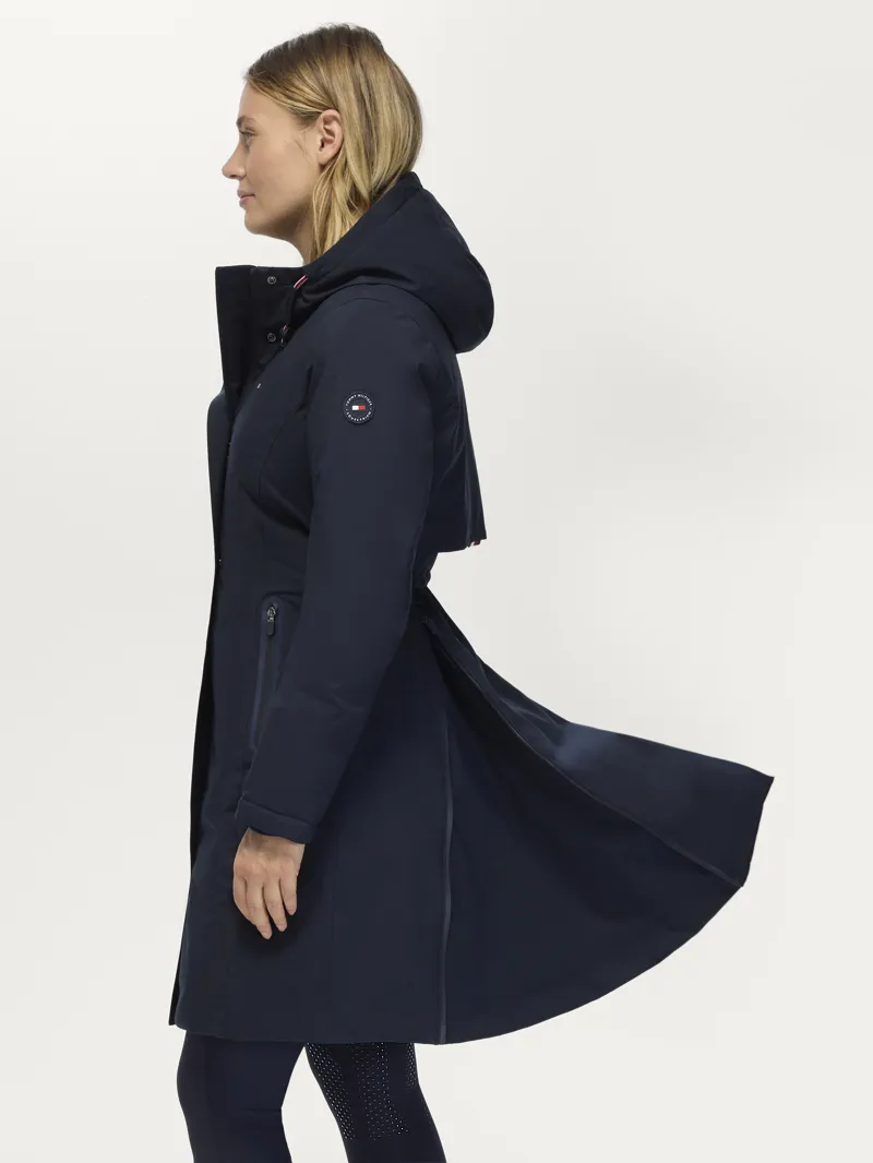 Tommy Hilfiger Loma Women Long Riding Parka - Desert Sky-3