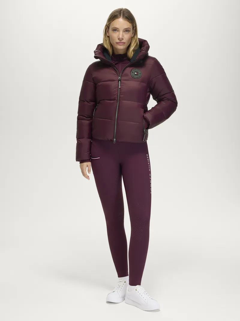Tommy Hilfiger Glendale Women Puffer Jacket - Deep Burgundy-2