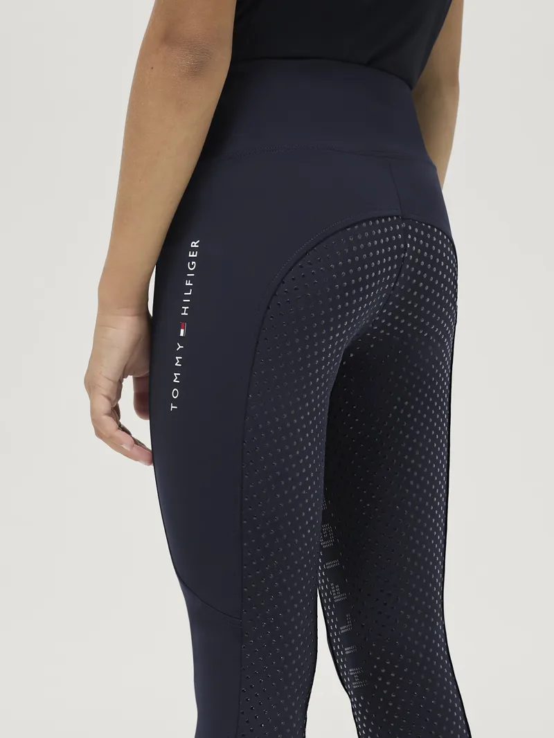 Tommy Hilfiger Devon Riding Full Grip Leggings Young Rider - Desert Sky-1