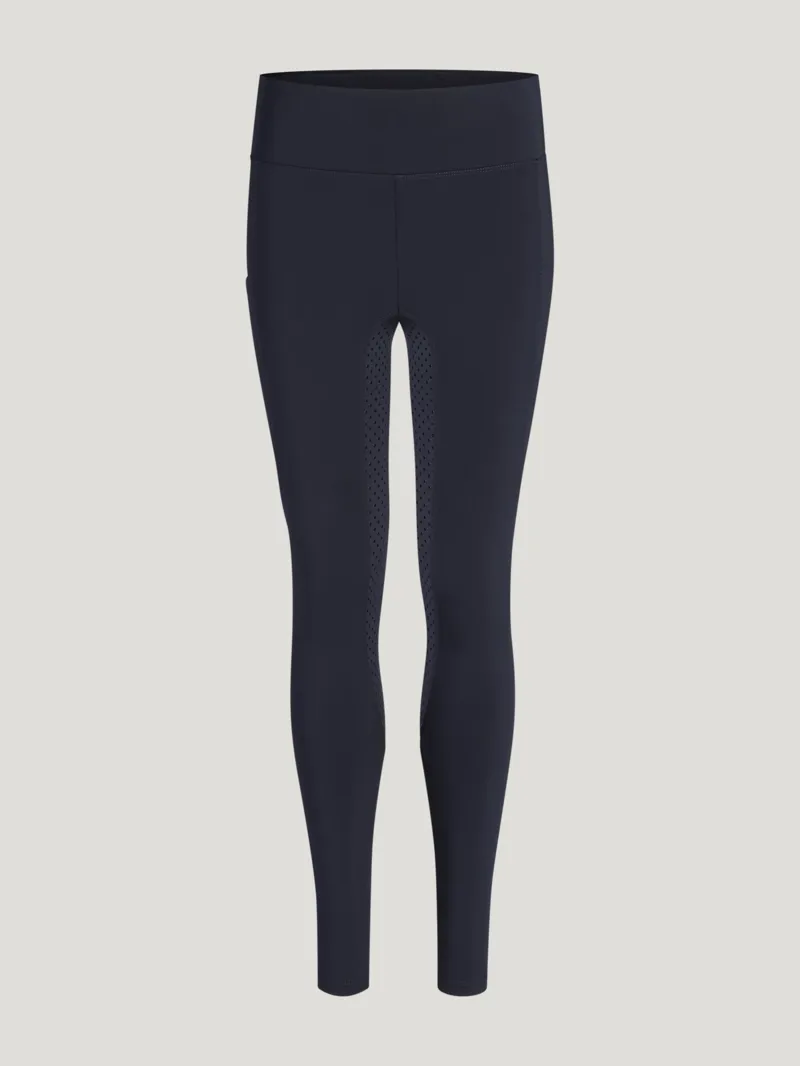 Tommy Hilfiger Devon Riding Full Grip Leggings Young Rider - Desert Sky-3