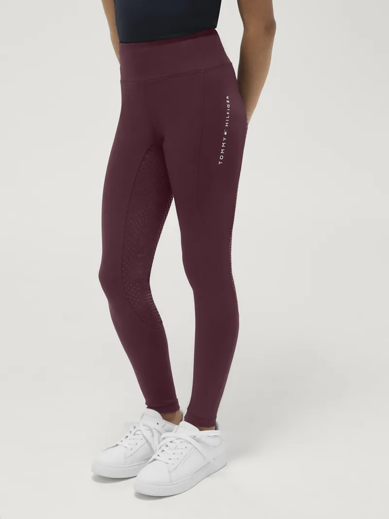 Tommy Hilfiger Devon rider Riding Leggings Young Rider - Deep Burgundy