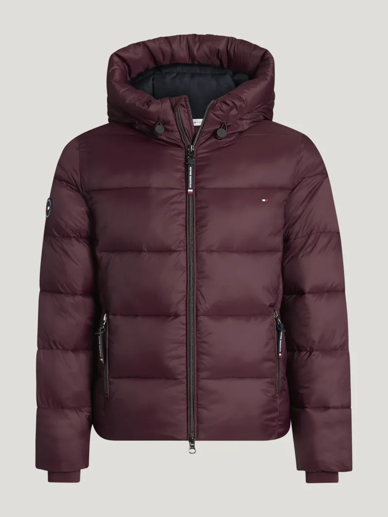 Tommy Hilfiger Glendale Young Rider Puffer Jacket - Deep Burgundy-3