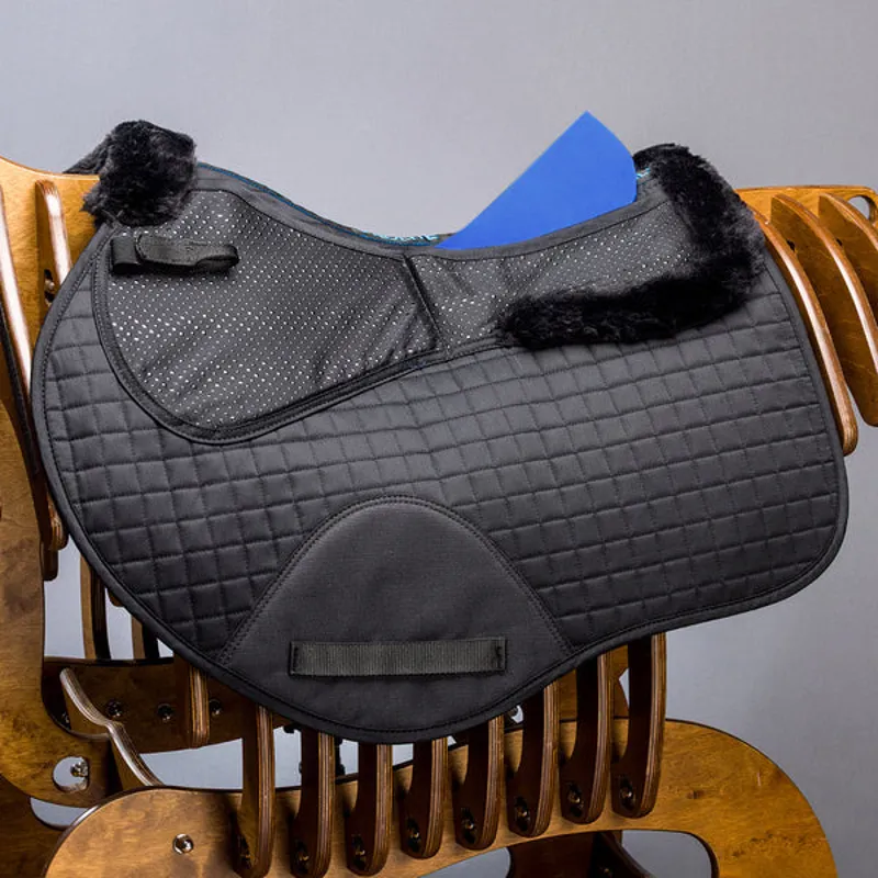 Prolite Jump Fleece Trim Adjustable Saddlecloth - Black-1