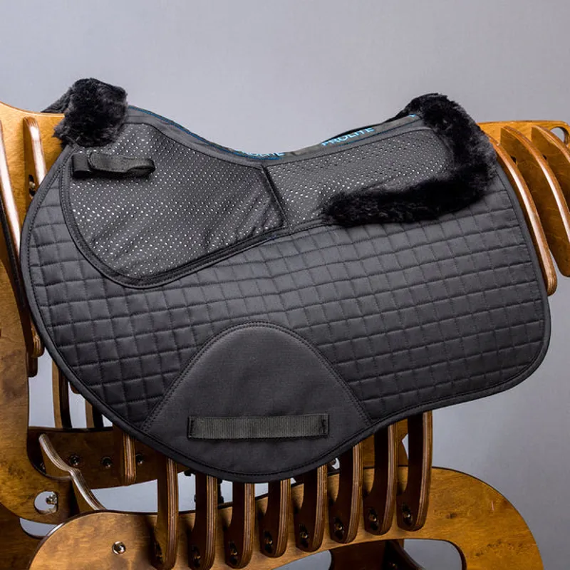 Prolite Jump Fleece Trim Adjustable Saddlecloth - Black-2