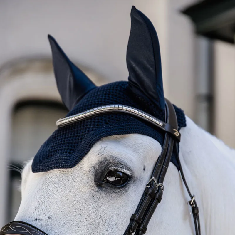 Kentucky Horsewear Wellington Horse Fly Veil - Black-1