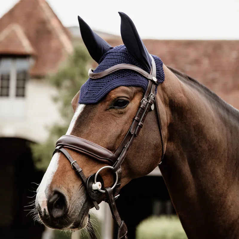 Kentucky Horsewear Wellington Horse Fly Veil - Dark Navy
