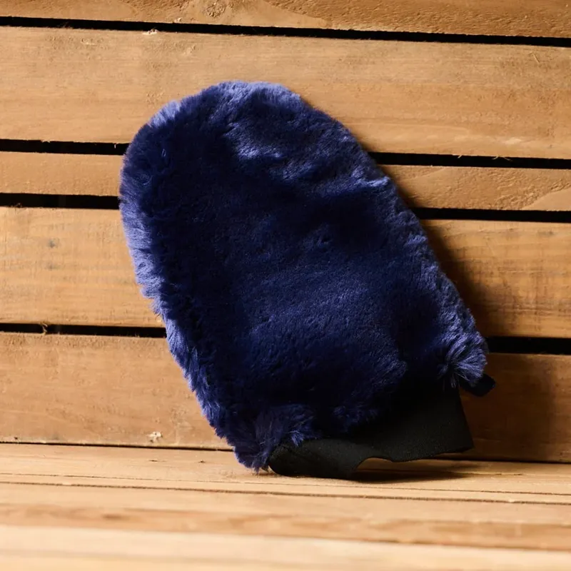 Smart Grooming Quilted Grooming Mitt - Navy-1