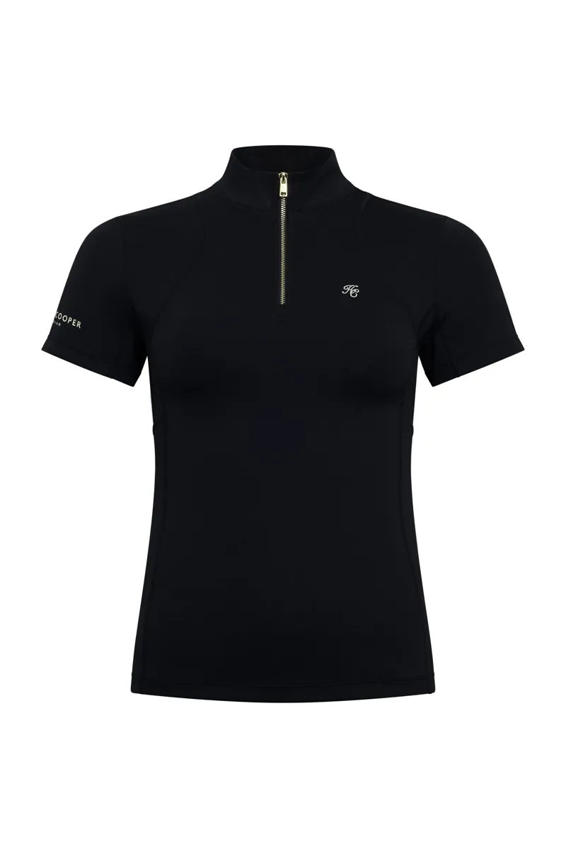 Holland Cooper Chiltern Short Sleeve Base Layer - Black -2