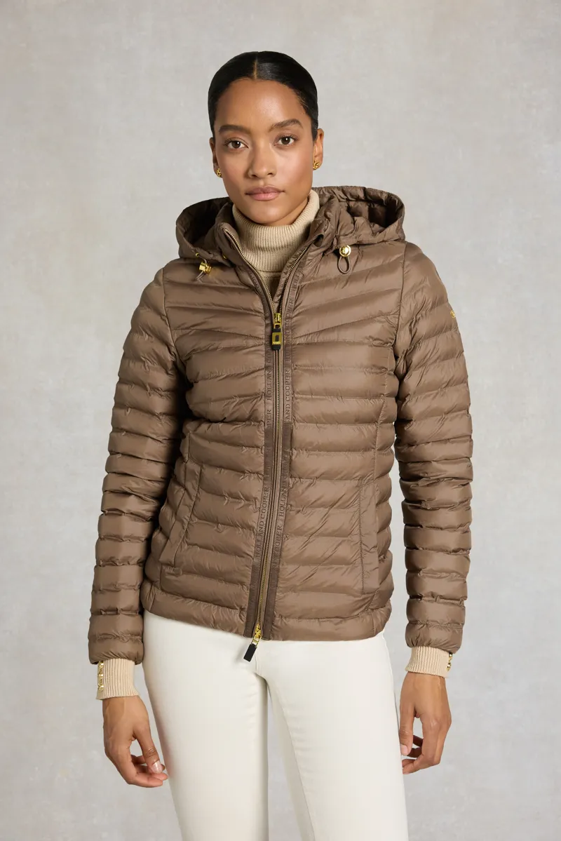 Holland Cooper Lightweight Puffer Jacket - Chestnut