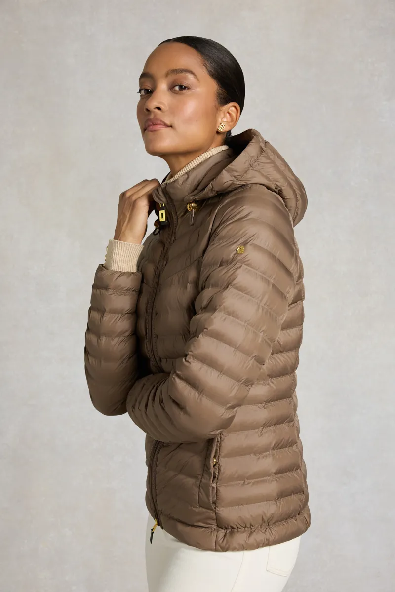 Holland Cooper Lightweight Puffer Jacket - Chestnut-3