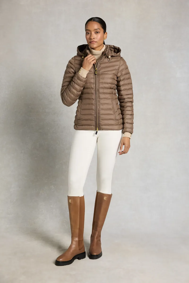 Holland Cooper Lightweight Puffer Jacket - Chestnut-1