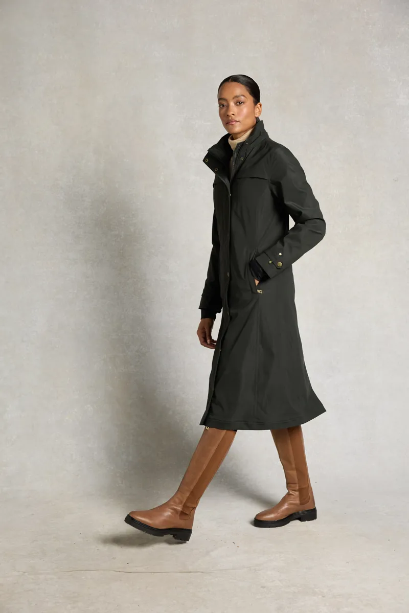 Holland Cooper Folgate Riding Coat - Dark Pine Green-3