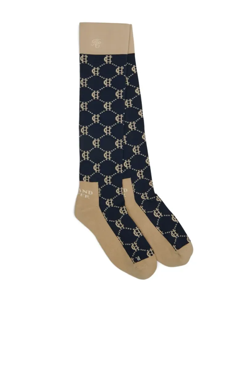Holland Cooper Rising Socks 2 Pack - Navy-1