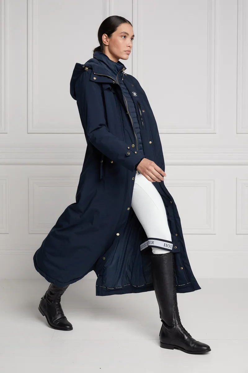 Holland Cooper Longline Training Coat Ink Navy-3