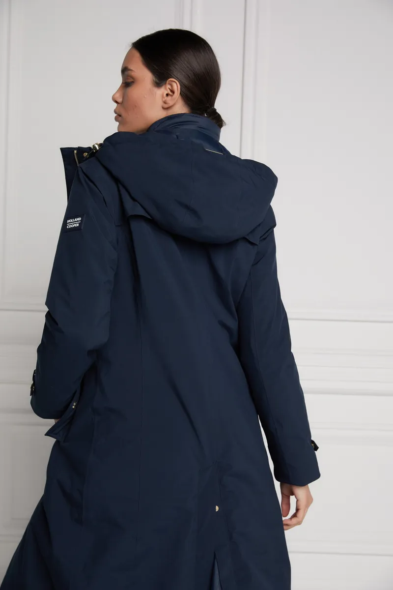 Holland Cooper Longline Training Coat Ink Navy-4