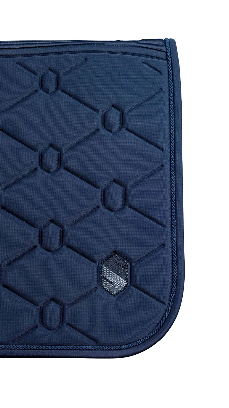 Samshield Spineshield Swarovski Jump Saddle Pad - Navy - Full-3
