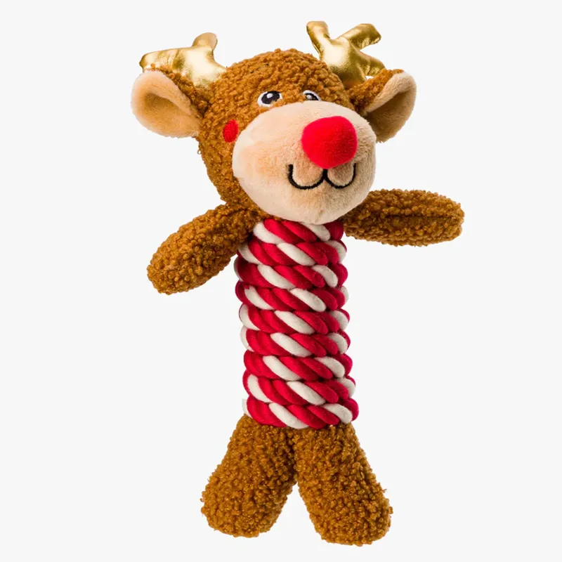House Of Paws Rope Dog Toy - Reindeer-1