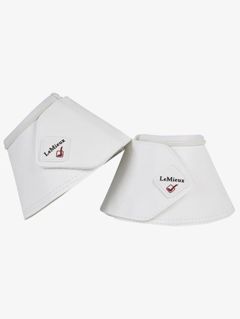 LeMieux WrapRound Leather Over Reach Boots - White-1