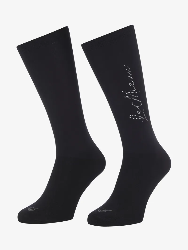 LeMieux Sparkle Competition Socks - Black
