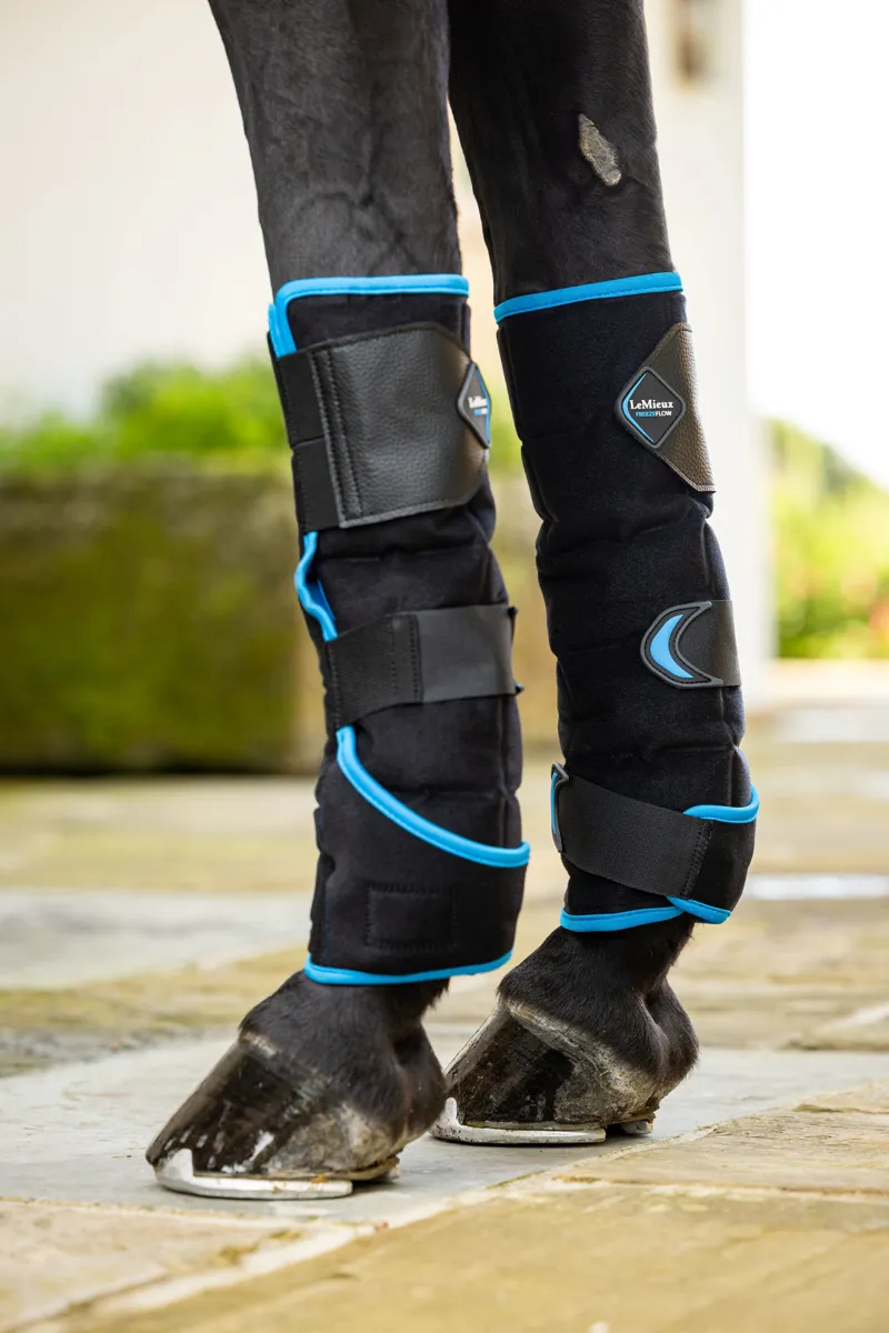 LeMieux Freeze Flow Ice Boot Front - Black -1