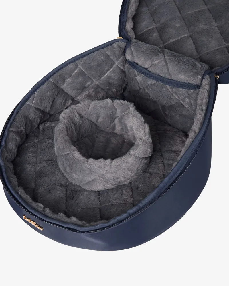 LeMieux Luxe Hat Box Navy-1