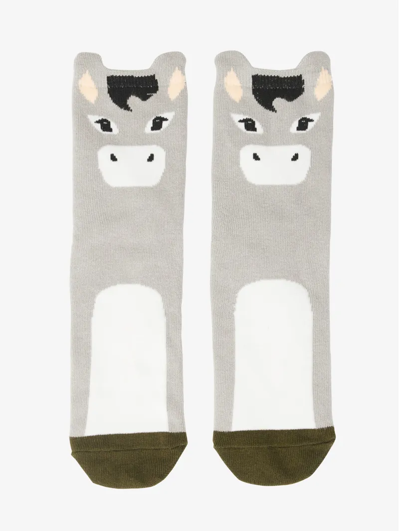 LeMieux Mini Character Socks 2 pack - Donkey-3