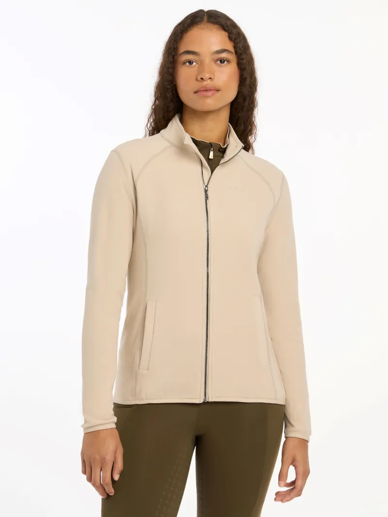 LeMieux Faye Fleece Zip Through - Stone-1