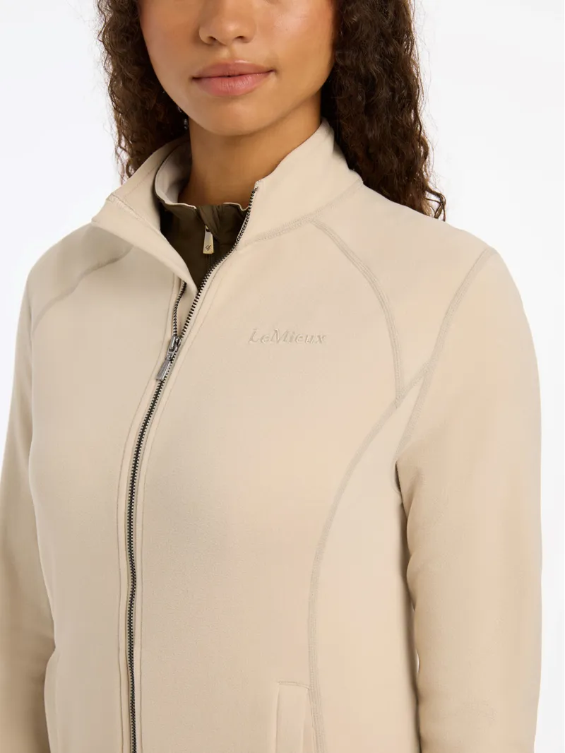 LeMieux Faye Fleece Zip Through - Stone-2