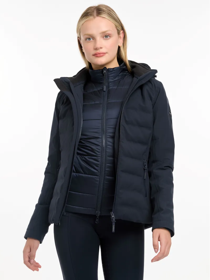 LeMieux Brooke Waterproof Hybrid Jacket - Navy-2
