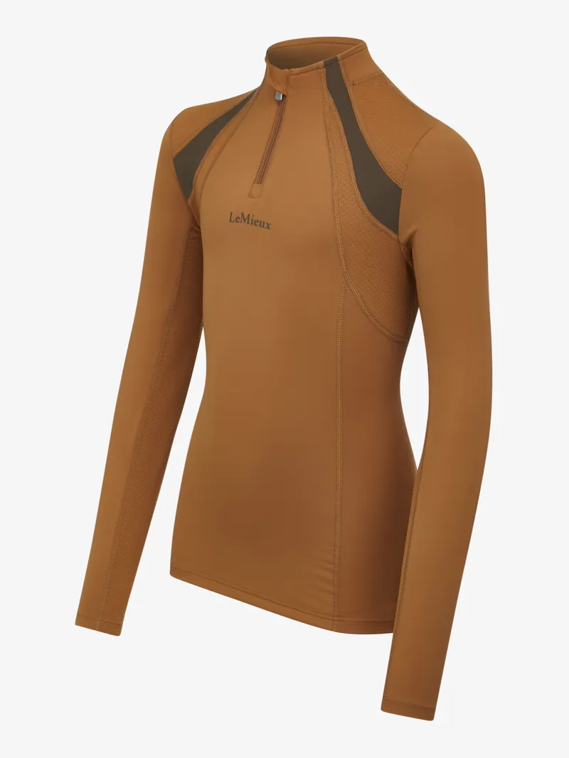 LeMieux Young Rider Mia Mesh Base Layer - Ginger-6