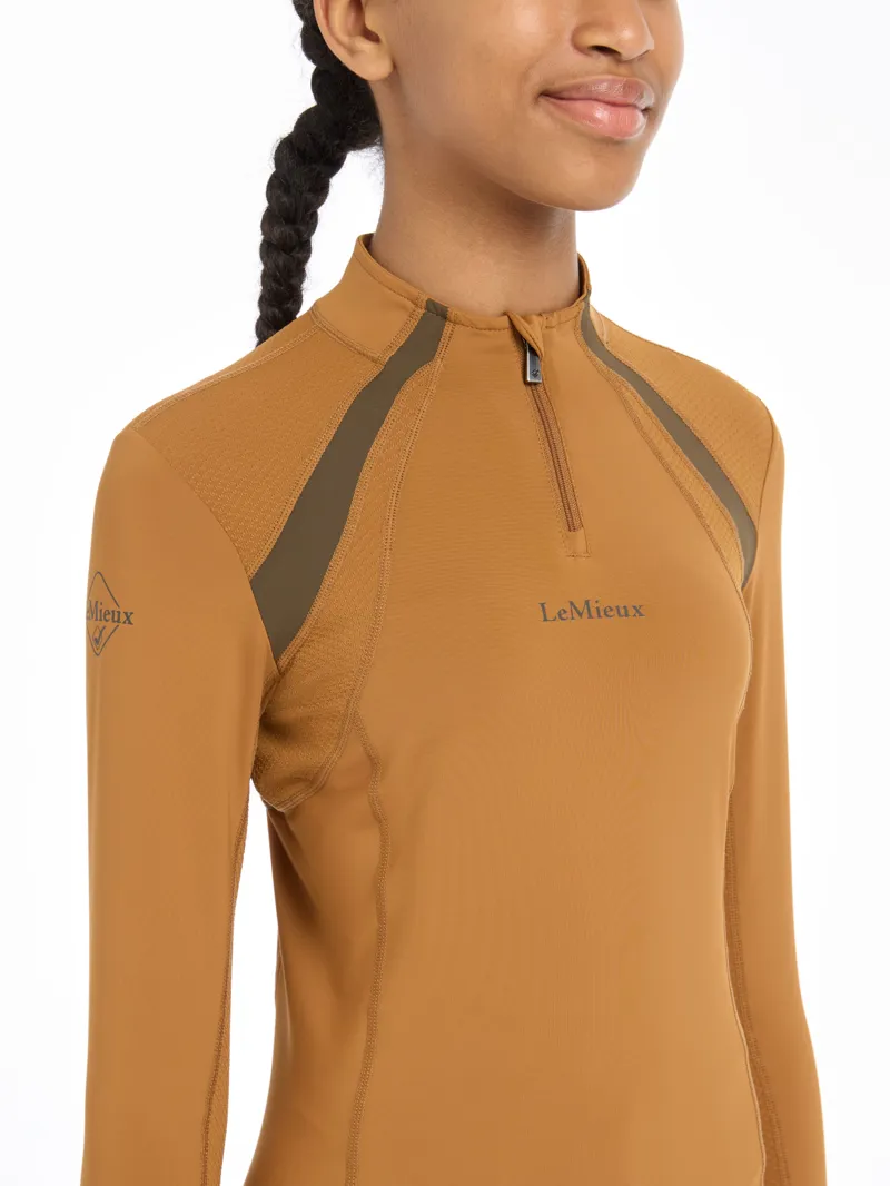 LeMieux Young Rider Mia Mesh Base Layer - Ginger-3