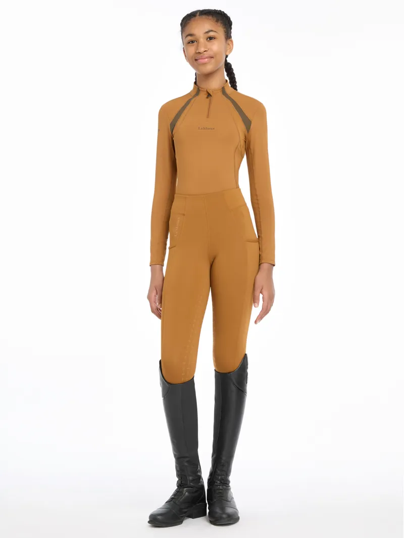 LeMieux Young Rider Mia Mesh Base Layer - Ginger-2