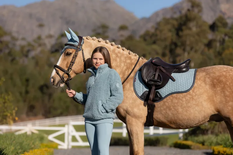 LeMieux Young Rider Tia Teddy Fleece - Glacier-5