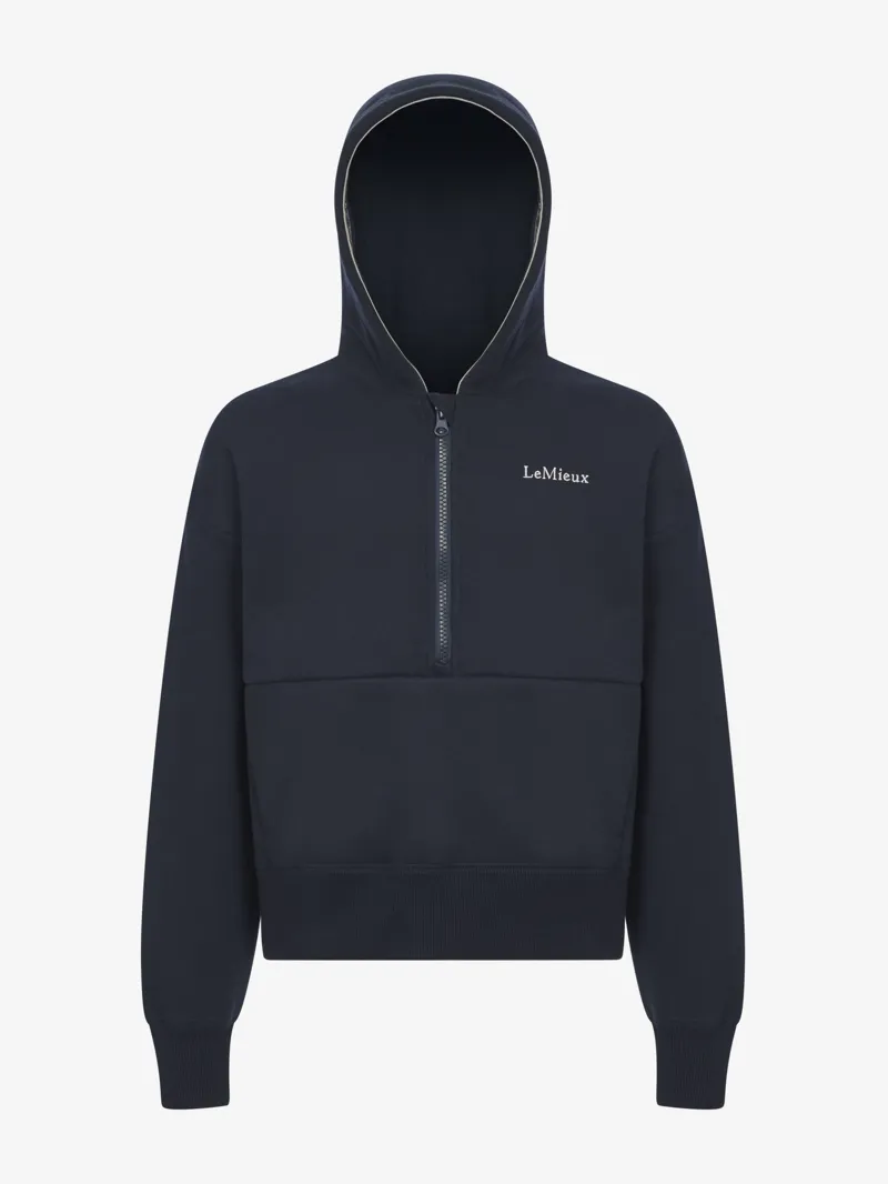 LeMieux Young Rider Hettie Half Zip Hoodie - Navy-5