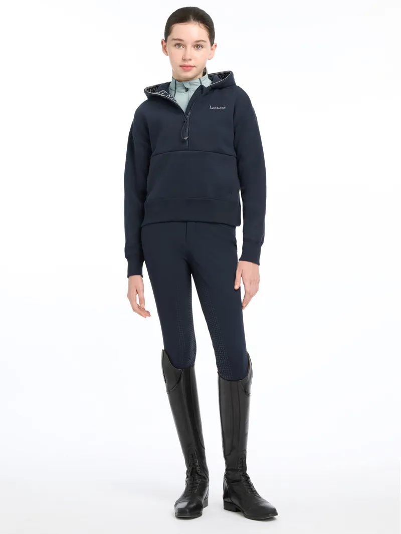 LeMieux Young Rider Hettie Half Zip Hoodie - Navy-4