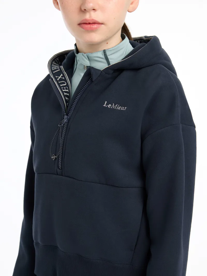 LeMieux Young Rider Hettie Half Zip Hoodie - Navy-2