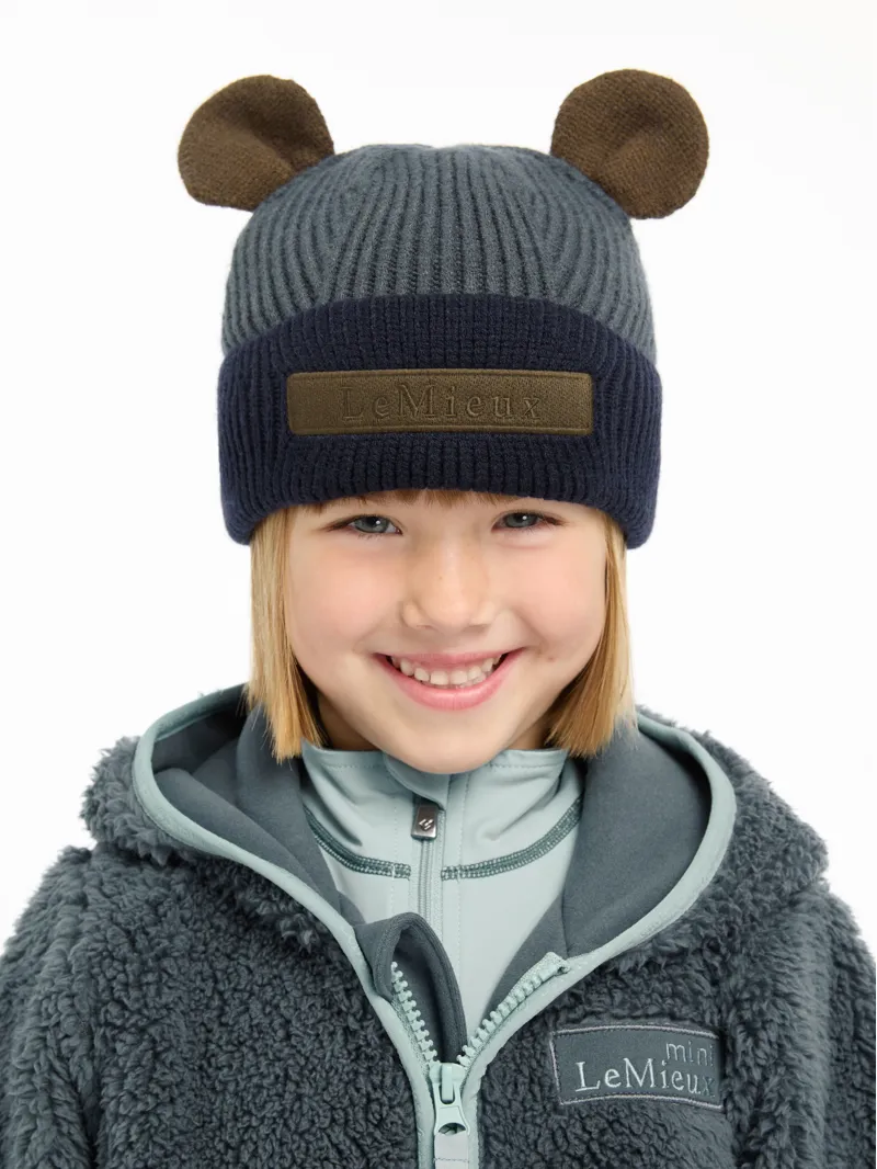 LeMieux Mini Bear Beanie - Petrol-1