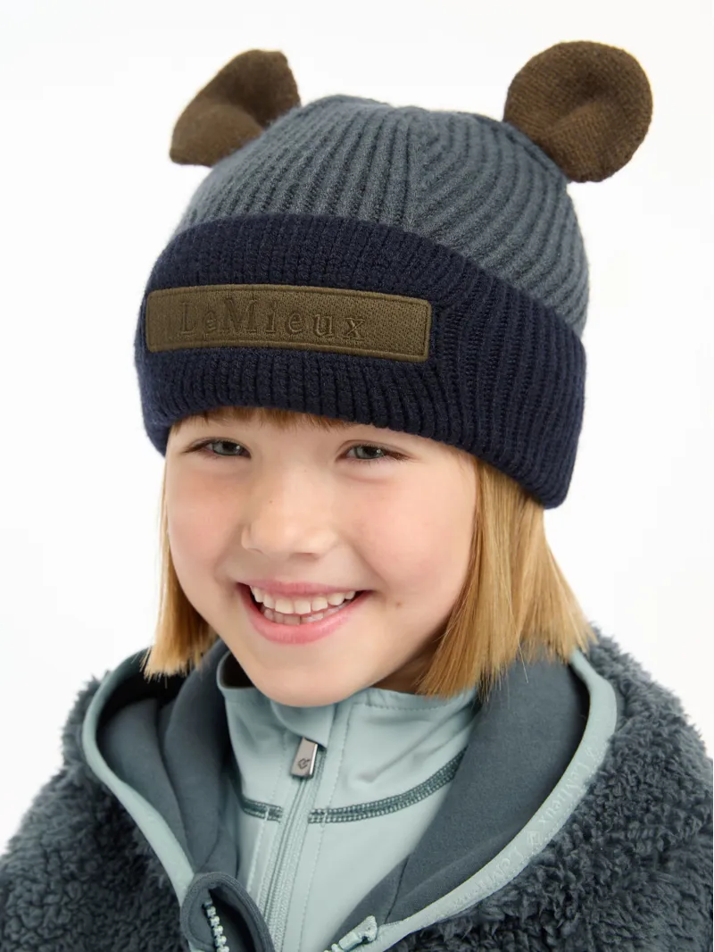 LeMieux Mini Bear Beanie - Petrol-2