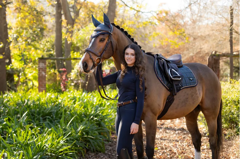 LeMieux Loire Classic Close Contact Square - Petrol-3