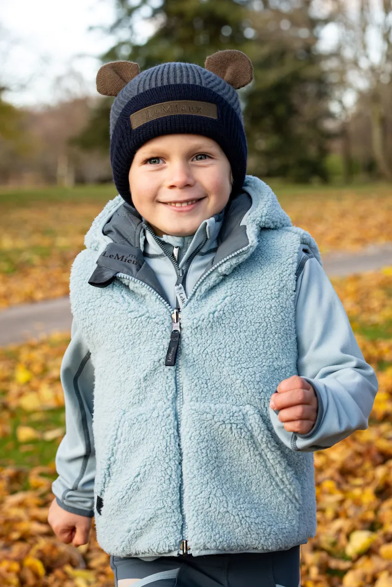 LeMieux Mini Bear Beanie - Petrol-5
