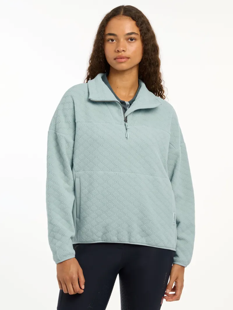 LeMieux Dana Quarter Zip Fleece - Glacier-1